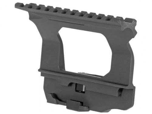 Кронштейн SAG боковой быстросъемный  Picatinny/ACOG для АК TAC , стальн защёлка