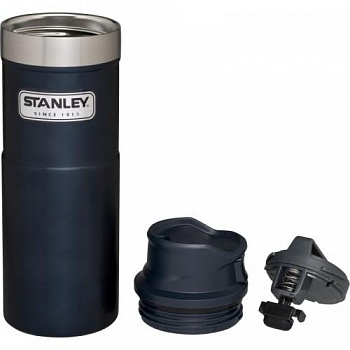 Термокружка STANLEY Classic 0.47L One hand 2.0  Синяя (10-06439-033)