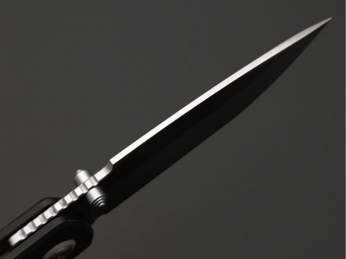 Нож CJ1937-BK Nova складной, рукоять чёрн. G10,клинок сатин, сталь AR-RPM9