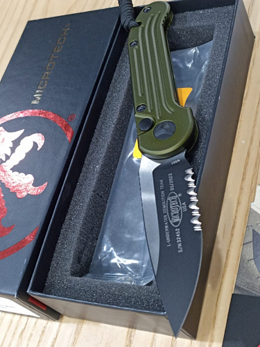 Нож Microtech knives (USA) мод. LUDT OD Green Partial 135-2 OD(зелёный)DLC п кл
