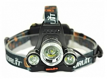 Фонарь ЯРКИЙ ЛУЧ LH-450A MA-HALO налобный 5W LED +3W COB max.450лм, 3реж, вкл.вз