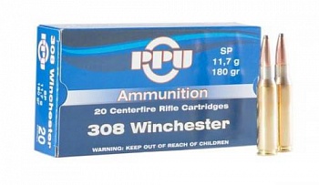 Патрон к.308 (PPU FMJBT 11.34 (СЕРБИЯ)) 1шт