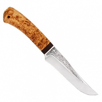 Нож разделочный "Восток" карельская береза, 95х18