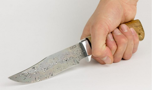 Нож туристический "Клычок-1" кожа, алюминий, ZD 0803