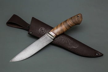 Нож Пантера, ст.VG-10,литье,стаб.орех(кап)