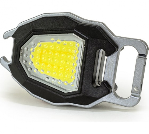 Фонарь-мультитул ЯРКИЙ ЛУЧ KM-154 "Муравей" COB-брелок max560лм+red свисток/прик