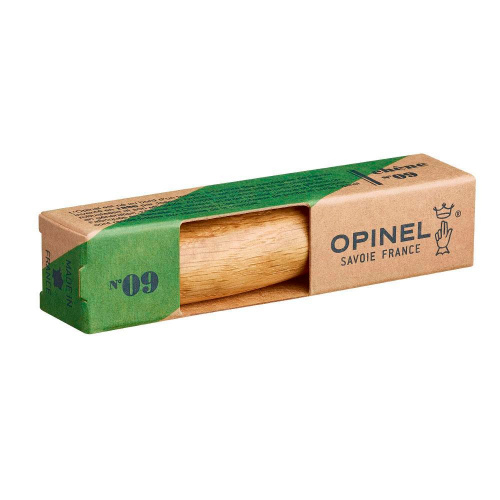 Нож Opinel №9, нержавеющая сталь, дубовая рукоять в картонной коробке 002424 Нож Opinel №9, нержавеющая сталь, дубовая рукоять в картонной коробке 002424