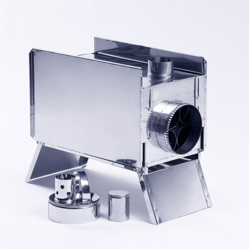 Теплообменник д/палатки Вектор-ВУ с вентилятором+8труб 355*170*240