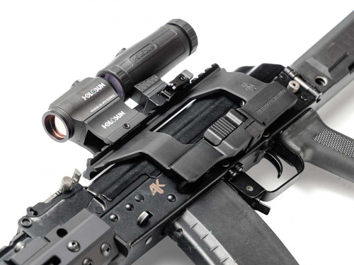 Кронштейн SAG бок быстросъёмн Picatinny/ACOG для АК/Сайга, ст защелка