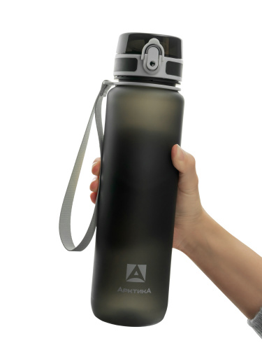 Бутылка тритановая 720-1000 чёрная матовая, с ситечком