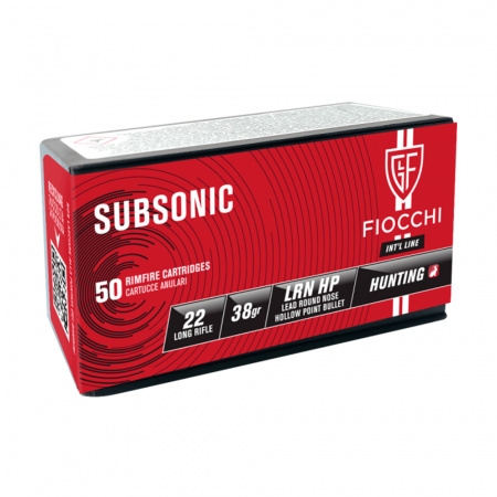 Патрон к.22LR Subsonic LRN HP 38grn Fiocchi 1уп/50шт
