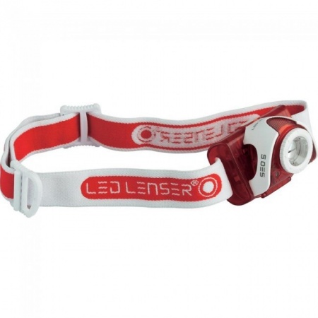 Фонарь Лед Лензер SEO5 red