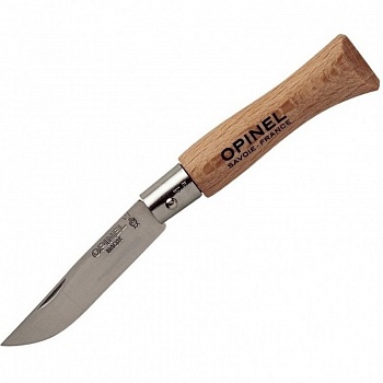 Нож складной Opinel №4 VRI Tradition Inox (нерж. сталь, рукоять бук)