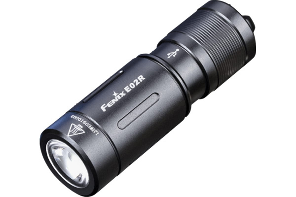 Фонарь Fenix E02R черный