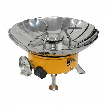 Газовая портативная плита-трансформер "Tulpan-S" TM-400 малая (с ветрозащитой)