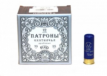 Патрон к.12х70 №3 СКМ Русь 33гр б/к 1уп/25шт
