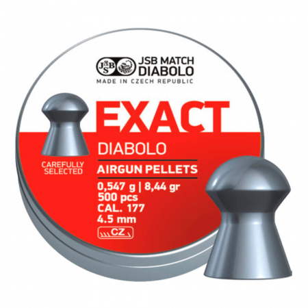 Пуля пневм. JSB Diabolo Exact к.4,5мм 0,547 гр (500 шт/бан)