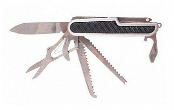 Мультитул "СЛЕДОПЫТ" 11 предметов, прорезиненная ручка