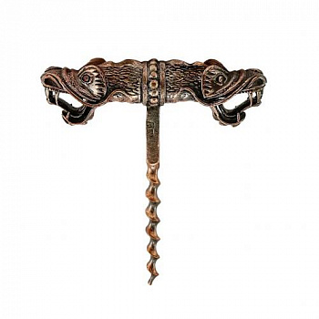 Штопор "Дракон" медный с чернью