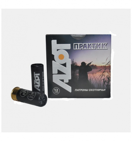 Патрон к.12х70 №2 б/к Русский Охотник Азот 32г1уп/25шт