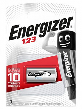 Батарейка CR123 Energizer 1xBL