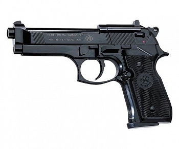 Пистолет пневм. Beretta M92 FS (чёрн. с чёрн. пласт. накладками)