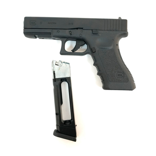 Пистолет пневм. Umarex Glock 17 кал.4,5мм (метал, черный, кейс, blowback, pellet