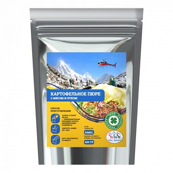 Картофельное пюре с мясом, жареным луком и сливками, 60г КРАФТ