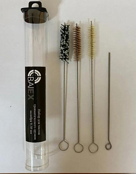 НАБОР ДЛЯ ЧИСТКИ ОРУЖИЯ BAIEX 9/10 мм (3 ерша, выколотка, тубус)