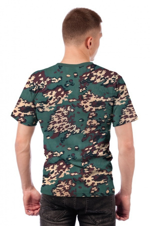 ФУТБОЛКА КАМУФЛИРОВАННАЯ, Х/Б, ЛЯГУШКА