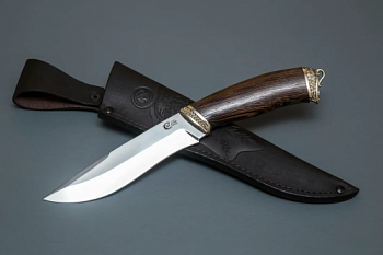 Нож Беркут,кован,ст Х12МФ,литье венге,