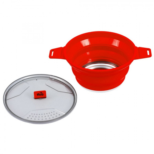 Котелок силиконовый Tramp 2,5л (терракотовый)