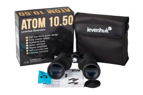 Бинокль Levenhuk Atom 10x50 Бинокль Levenhuk Atom 10x50