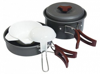 Набор посуды TRC-025 Tramp анодиров алюминий