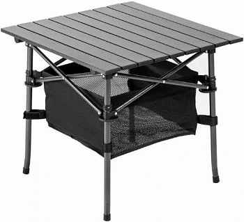 Стол складной 55x55x50см с отделом под посуду столешница алюминий (PR-MC-605) PR