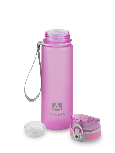 Бутылка тритановая 720-500 лавандовая матовая, с ситечком