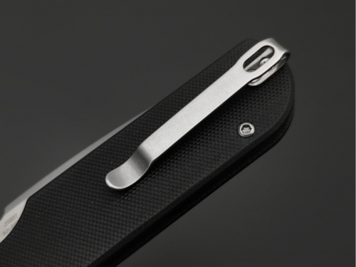 Нож CJ1937-BK Nova складной, рукоять чёрн. G10,клинок сатин, сталь AR-RPM9