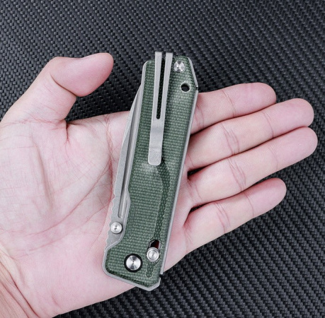 Нож SRM 7228B-MG сталь 14C28N рукоять Green Micarta
