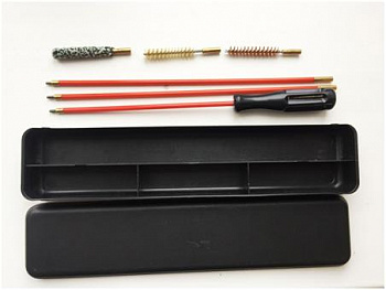 НАБОР ДЛЯ ЧИСТКИ ОРУЖИЯ BAIEX 7,62 калибр (метал. шомпол, 3 ерша, пласт. футляр)