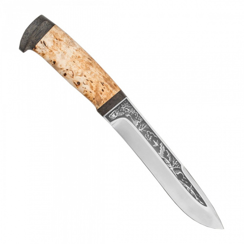 Нож разделочный "Шаман-1" карельская береза, 95х18