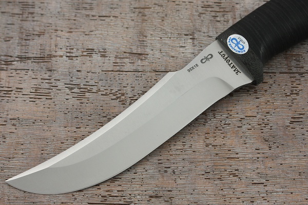 Нож разделочный "Клык" кожа, 95х18