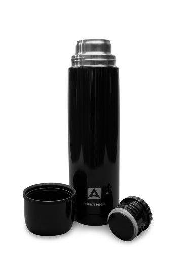 Термос "Арктика" 102-1000 (чёрный оникс глянцевый)