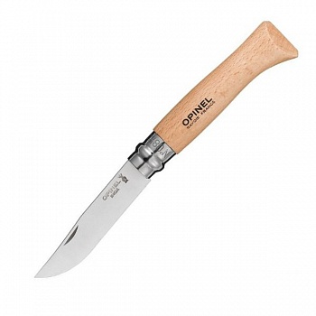 Нож Opinel №8, нержавеющая сталь, бук, 123080 Нож Opinel №8, нержавеющая сталь, бук, 123080