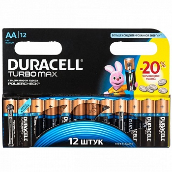 Э/п Duracell Turbo MAX LR6/316 BL12