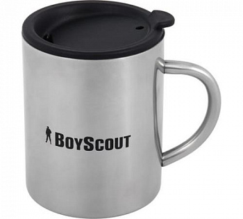 Термокружка 360 мл, с крышкой, НЕРЖАВЕЮЩАЯ сталь BOYSCOUT