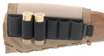 Патронташ съемный 12 калибр на 6 ячеек (черный)