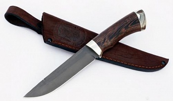 Нож Вепрь, кован.ст. Х12МФ ц.м., дюраль, венге