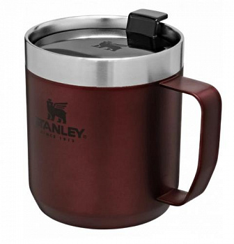 Термокружка STANLEY Classic с ручкой 0,35L (10-09366-008) бордовая