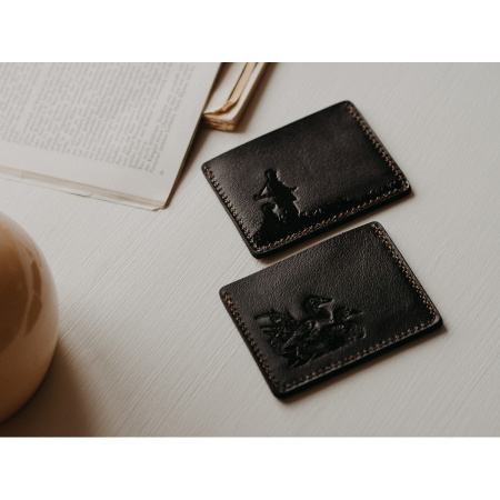 Картхолдер (Черный, Охотник с собакой)