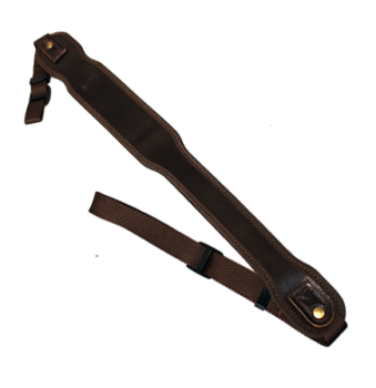 Ремень оружейный CZ кожа/резина - темный